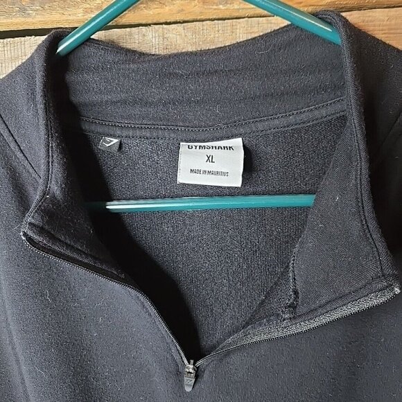 Gymshark Top Womens XL Black Training Pippa Pullover 1/4 Zip Jacket Cinched - Picture 3 of 6